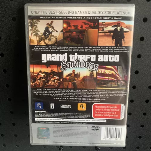 Grand Theft Auto San Andreas GTA PlayStation 2 PS2 Game