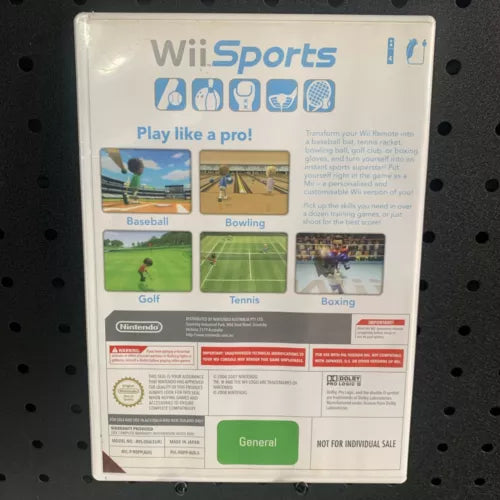 Nintendo Wii Sports Game