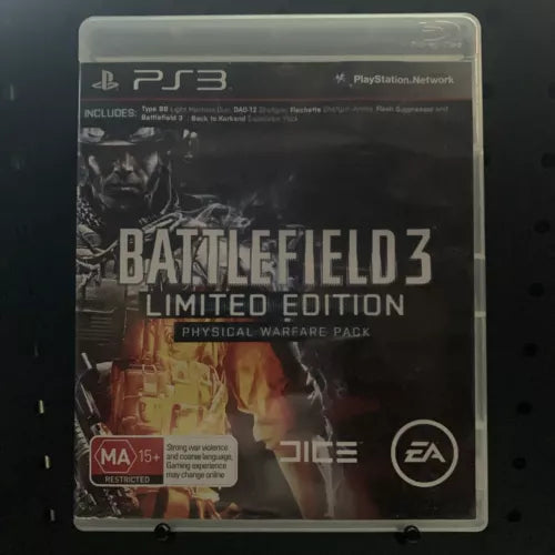 Battlefield 3 Limited Edition Physical Warfare Pack PlayStation 3 PS3 Game