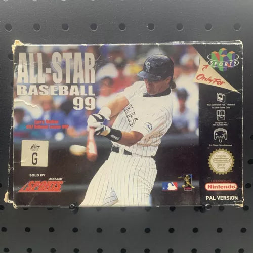 All-Star Baseball 99 Nintendo 64 N64 Game Boxed No Manual