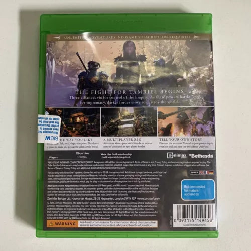 The Elder Scrolls Online Morrowind + Tamriel Unlimited Xbox One (2 game bundle)