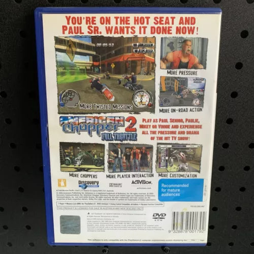 American Chopper 2 Full Throttle PlayStation 2 PS2 Game
