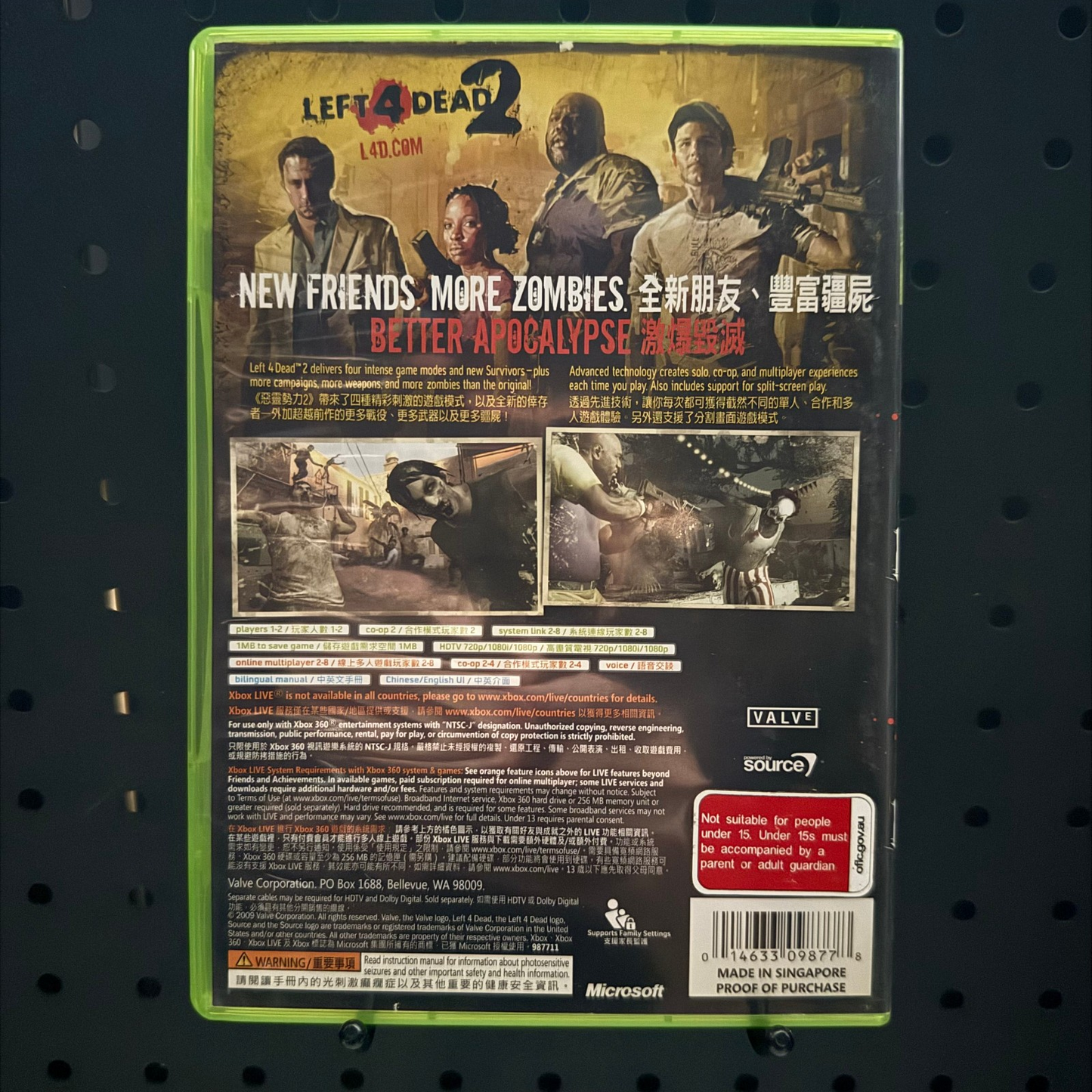 Left 4 Dead 2 Xbox 360 Game