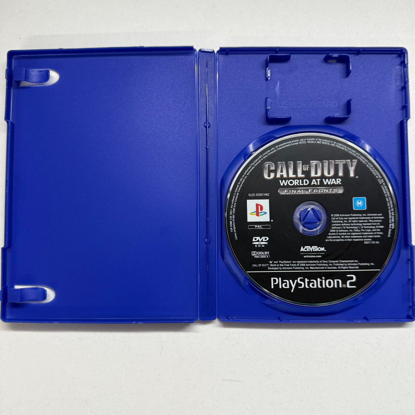 Call of Duty World At War Final Fronts PlayStation 2 PS2 Game